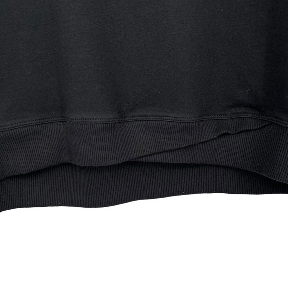 Juicy Couture Sport Black Crewneck Pullover Long Sleeve Thumb-Hole Sweatshirt L - Picture 8 of 12